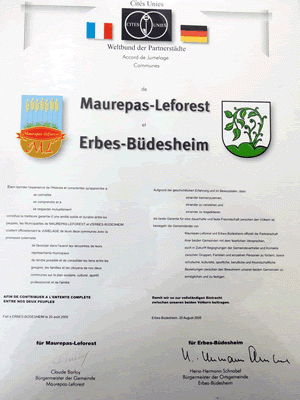 Urkunde Partnerschaft